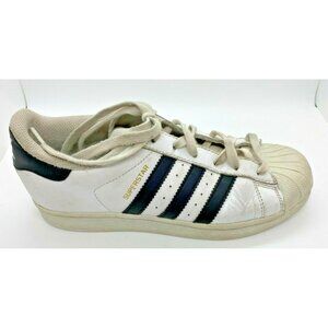ADIDAS KIDS ORIGINALS SUPERSTAR SHOES C77154 WHITE/BLACK/WHITE Size 4.5